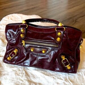 Balenciaga // Agneau Giant 21 City Bag - Limited Edition Color w/ Gold Accents